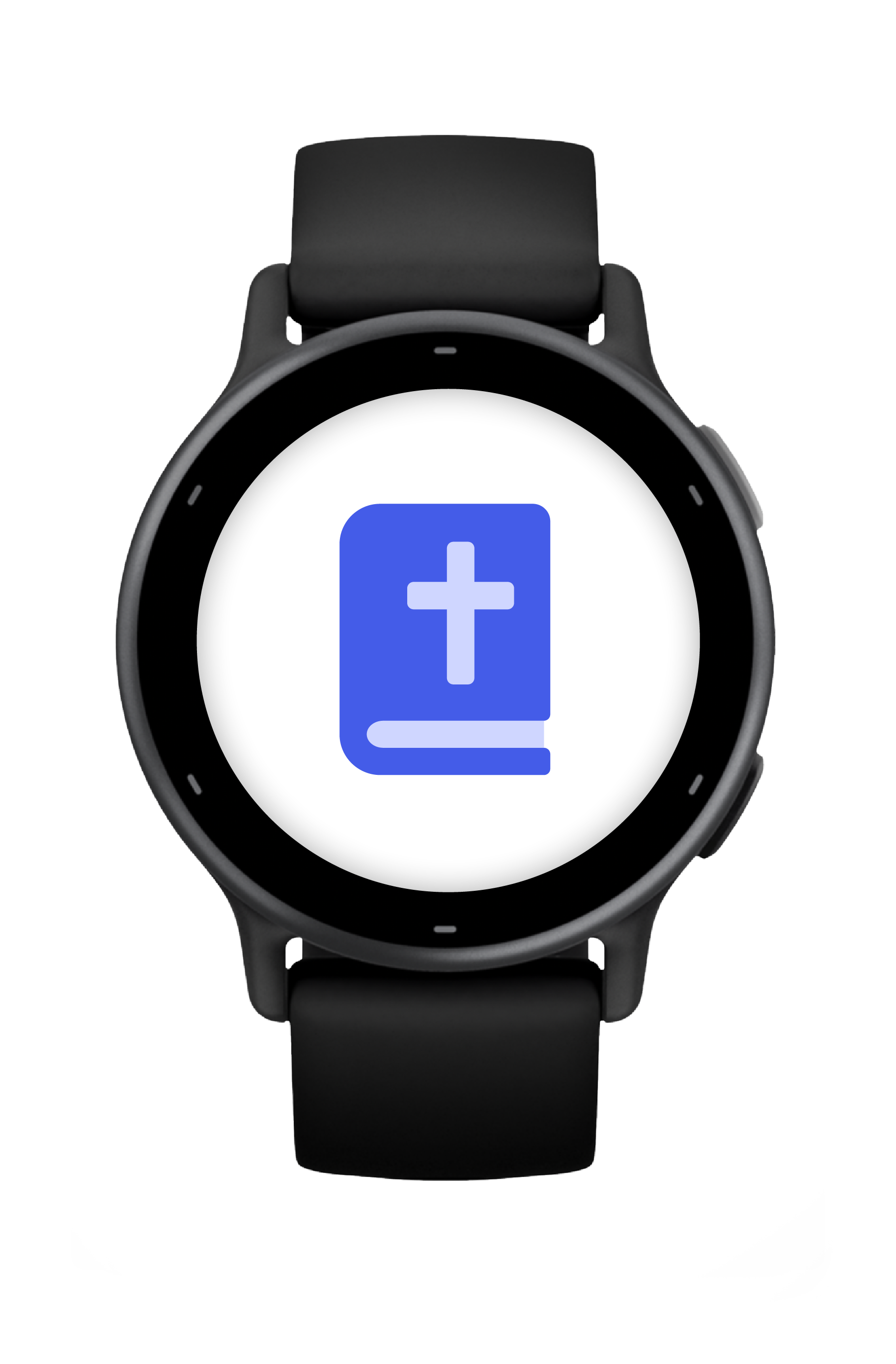 Garmin watch showing the Offline Bible app